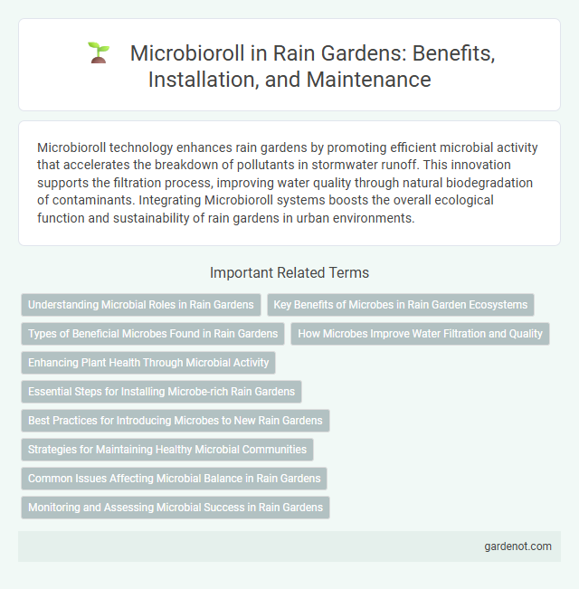 Microbioroll in Rain Gardens: Benefits, Installation, and Maintenance