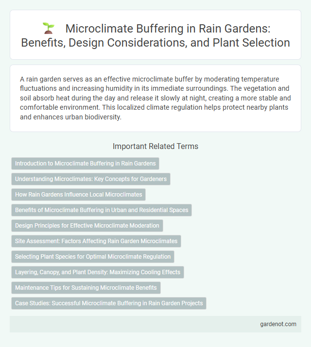 Microclimate Buffering in Rain Gardens: Benefits, Design Considerations, and Plant Selection