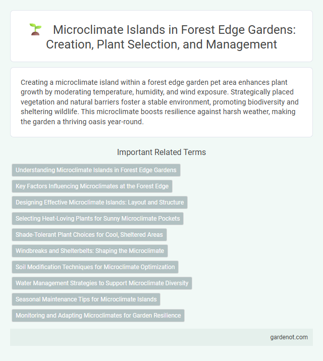 Microclimate Islands in Forest Edge Gardens: Creation, Plant Selection, and Management