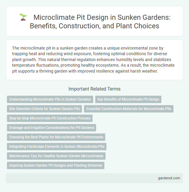Microclimate Pit Design in Sunken Gardens: Benefits, Construction, and Plant Choices