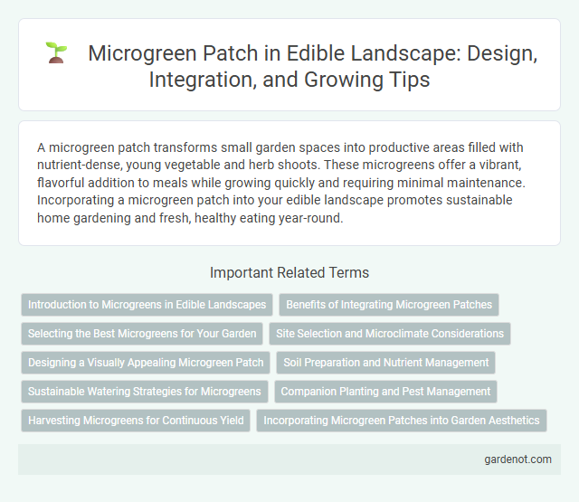 Microgreen Patch in Edible Landscape: Design, Integration, and Growing Tips