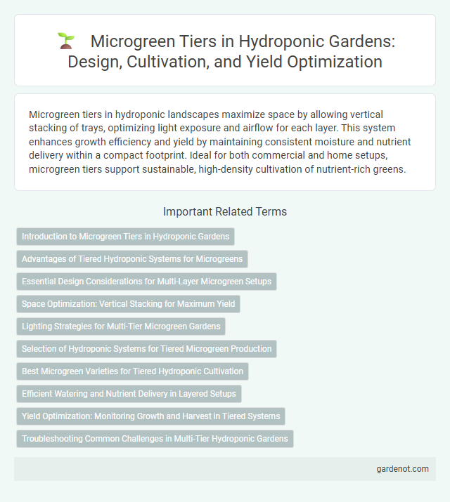 Microgreen Tiers in Hydroponic Gardens: Design, Cultivation, and Yield Optimization