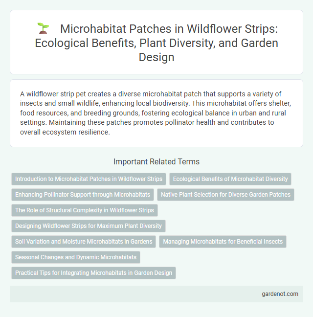 Microhabitat Patches in Wildflower Strips: Ecological Benefits, Plant Diversity, and Garden Design
