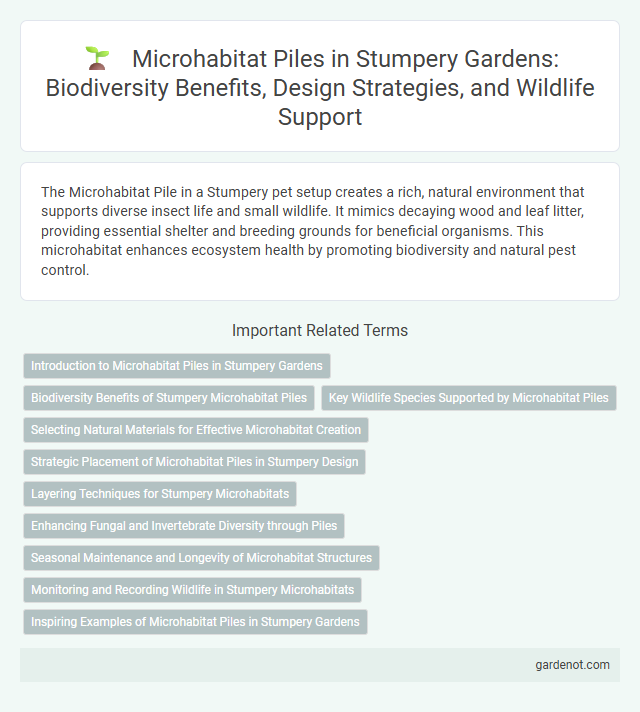 Microhabitat Piles in Stumpery Gardens: Biodiversity Benefits, Design Strategies, and Wildlife Support