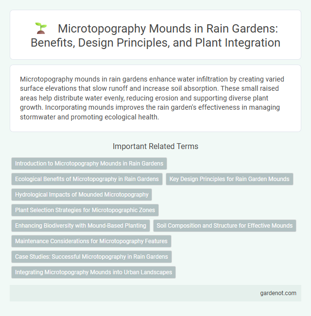 Microtopography Mounds in Rain Gardens: Benefits, Design Principles, and Plant Integration