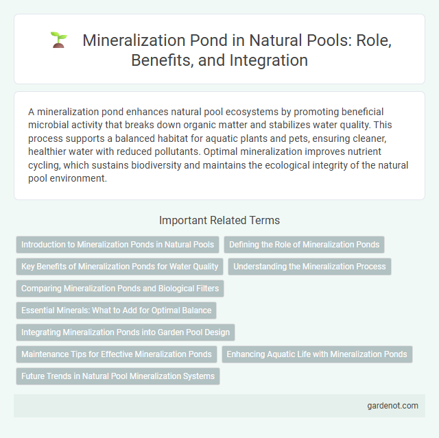 Mineralization Pond in Natural Pools: Role, Benefits, and Integration