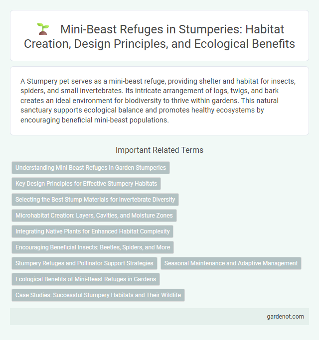 Mini-Beast Refuges in Stumperies: Habitat Creation, Design Principles, and Ecological Benefits