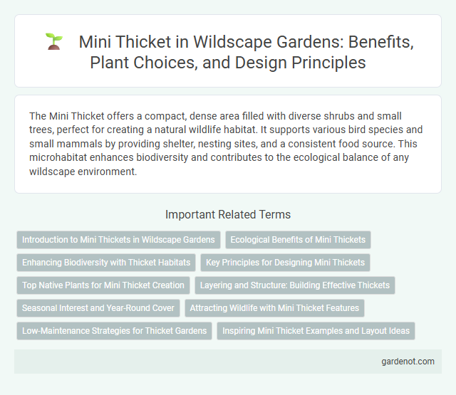 Mini Thicket in Wildscape Gardens: Benefits, Plant Choices, and Design Principles