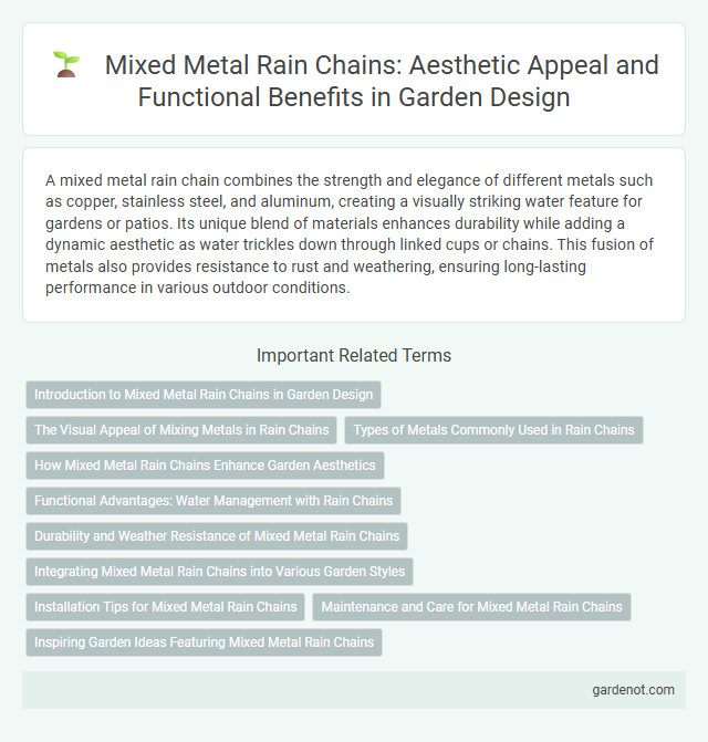 Mixed Metal Rain Chains: Aesthetic Appeal and Functional Benefits in Garden Design