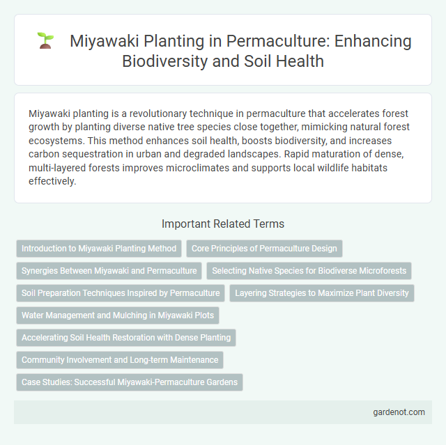 Miyawaki Planting in Permaculture: Enhancing Biodiversity and Soil Health