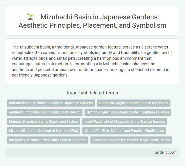 Mizubachi Basin in Japanese Gardens: Aesthetic Principles, Placement, and Symbolism