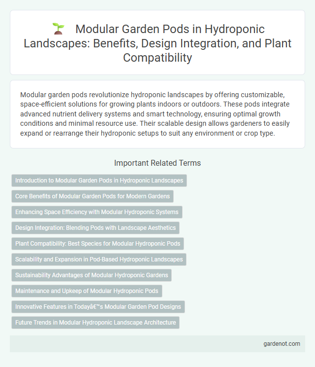 Modular Garden Pods in Hydroponic Landscapes: Benefits, Design Integration, and Plant Compatibility