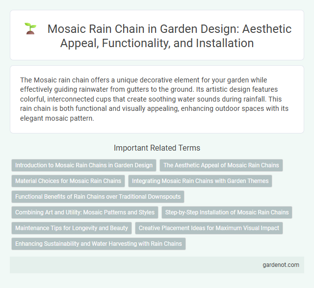Mosaic Rain Chain in Garden Design: Aesthetic Appeal, Functionality, and Installation