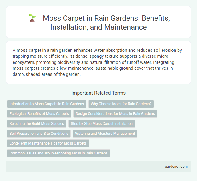 Moss Carpet in Rain Gardens: Benefits, Installation, and Maintenance
