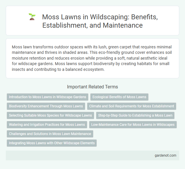 Moss Lawns in Wildscaping: Benefits, Establishment, and Maintenance