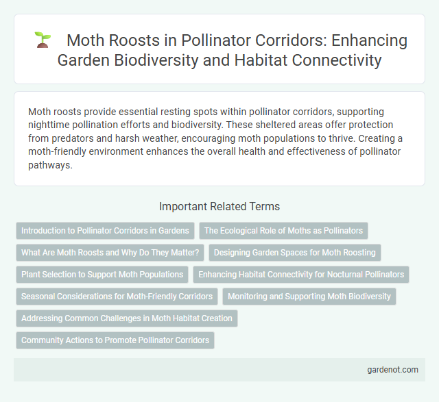 Moth Roosts in Pollinator Corridors: Enhancing Garden Biodiversity and Habitat Connectivity