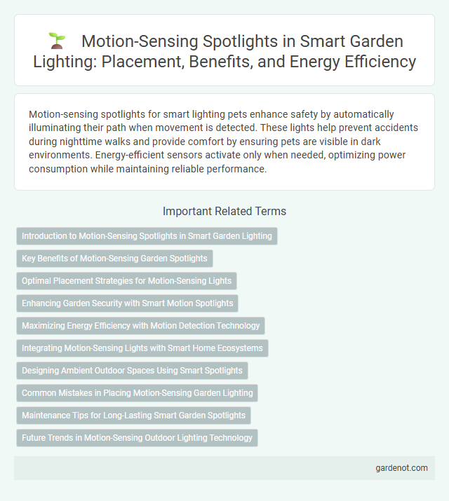 Motion-Sensing Spotlights in Smart Garden Lighting: Placement, Benefits, and Energy Efficiency