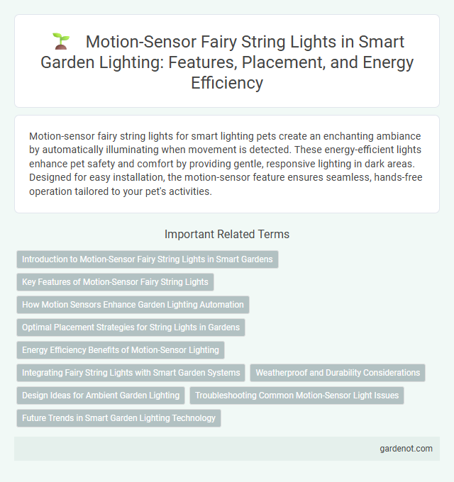 Motion-Sensor Fairy String Lights in Smart Garden Lighting: Features, Placement, and Energy Efficiency