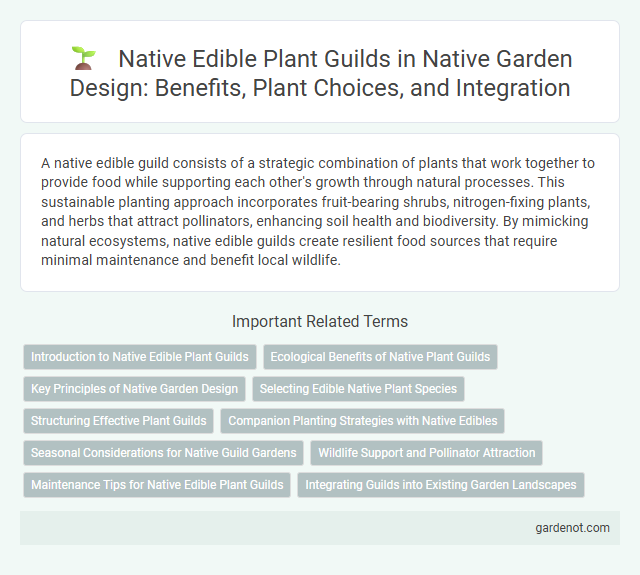Native Edible Plant Guilds in Native Garden Design: Benefits, Plant Choices, and Integration