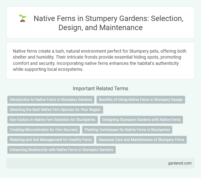 Native Ferns in Stumpery Gardens: Selection, Design, and Maintenance