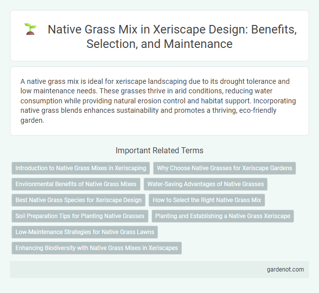 Native Grass Mix in Xeriscape Design: Benefits, Selection, and Maintenance