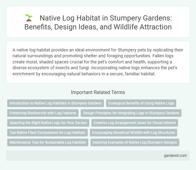 Native Log Habitat in Stumpery Gardens: Benefits, Design Ideas, and Wildlife Attraction