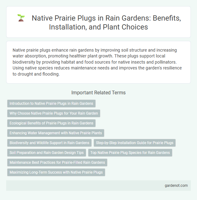Native Prairie Plugs in Rain Gardens: Benefits, Installation, and Plant Choices