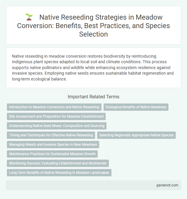 Native Reseeding Strategies in Meadow Conversion: Benefits, Best Practices, and Species Selection