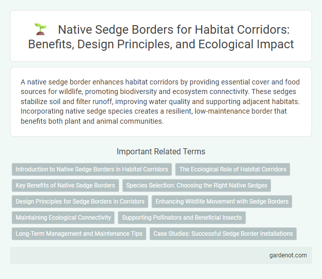 Native Sedge Borders for Habitat Corridors: Benefits, Design Principles, and Ecological Impact
