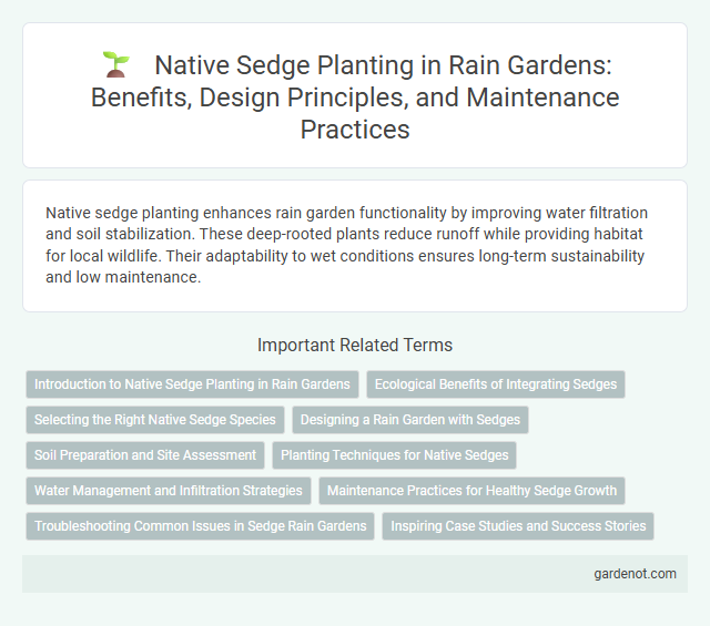 Native Sedge Planting in Rain Gardens: Benefits, Design Principles, and Maintenance Practices