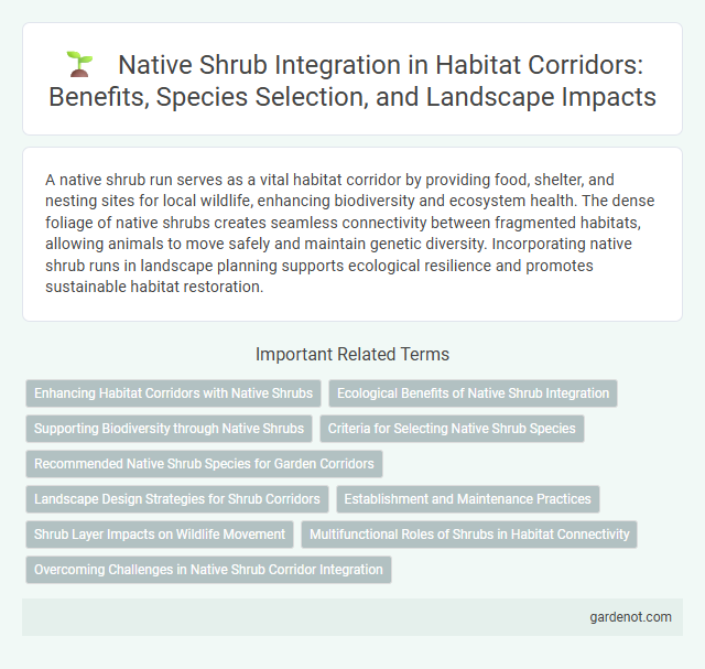 Native Shrub Integration in Habitat Corridors: Benefits, Species Selection, and Landscape Impacts