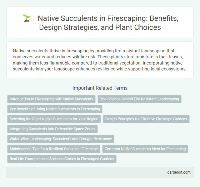 Native Succulents in Firescaping: Benefits, Design Strategies, and Plant Choices