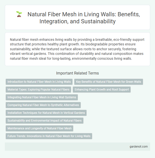 Natural Fiber Mesh in Living Walls: Benefits, Integration, and Sustainability