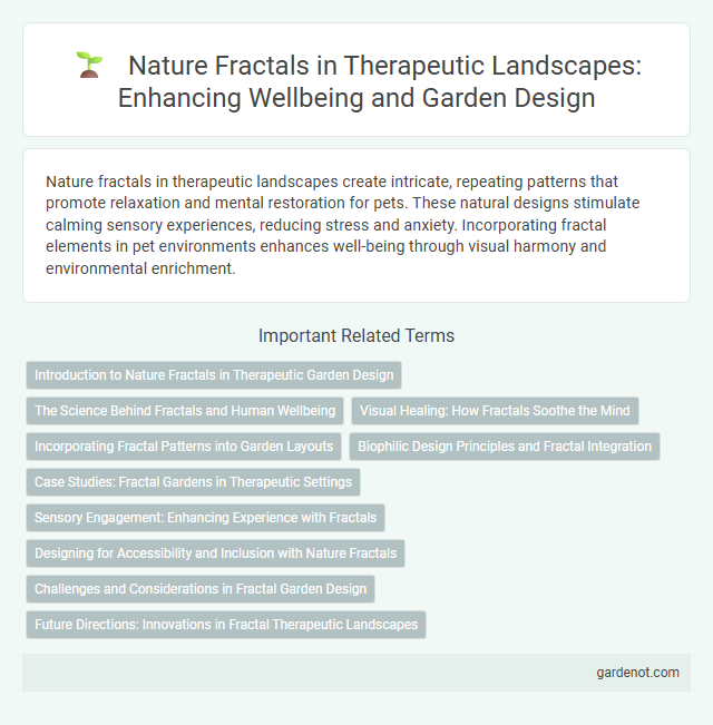 Nature Fractals in Therapeutic Landscapes: Enhancing Wellbeing and Garden Design