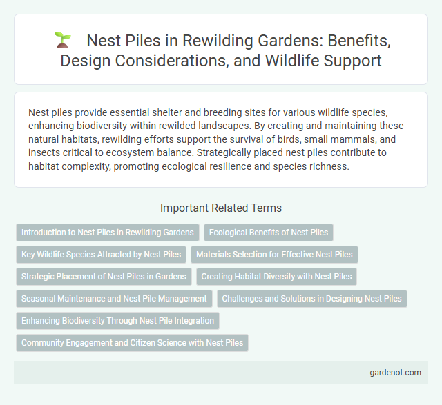 Nest Piles in Rewilding Gardens: Benefits, Design Considerations, and Wildlife Support