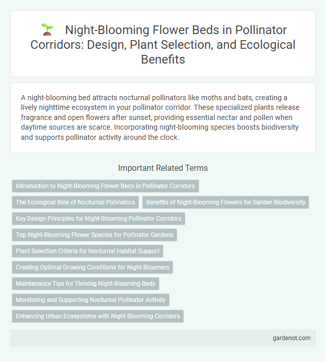 Night-Blooming Flower Beds in Pollinator Corridors: Design, Plant Selection, and Ecological Benefits