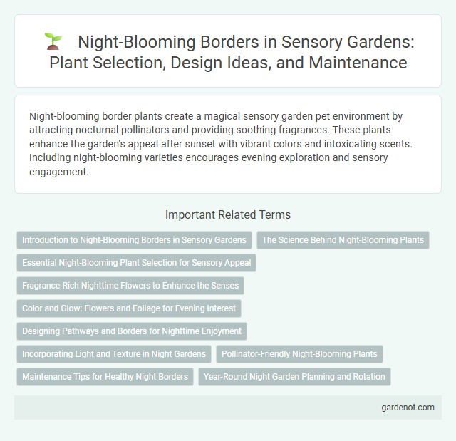 Night-Blooming Borders in Sensory Gardens: Plant Selection, Design Ideas, and Maintenance