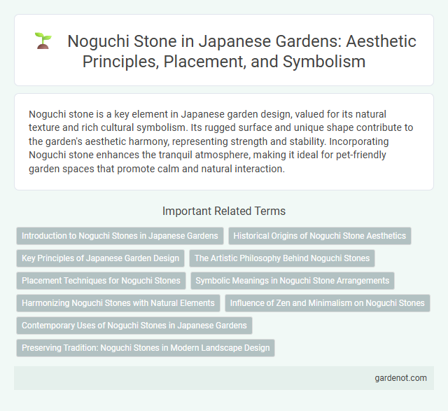 Noguchi Stone in Japanese Gardens: Aesthetic Principles, Placement, and Symbolism