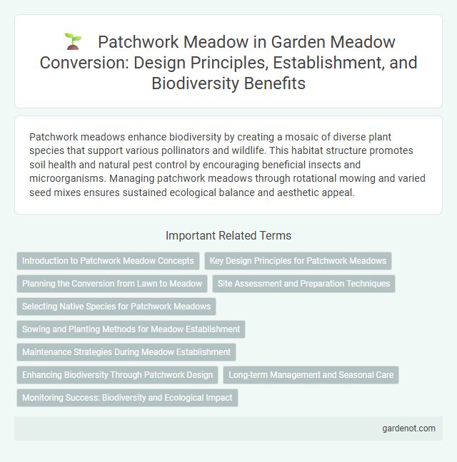 Patchwork Meadow in Garden Meadow Conversion: Design Principles, Establishment, and Biodiversity Benefits