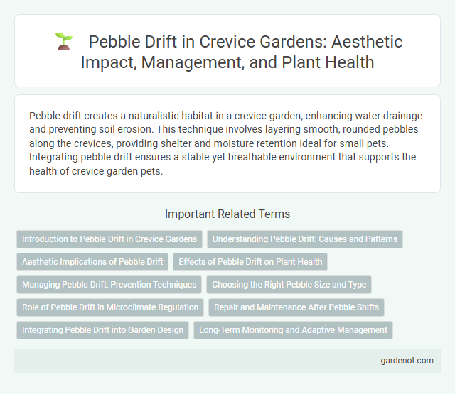Pebble Drift in Crevice Gardens: Aesthetic Impact, Management, and Plant Health