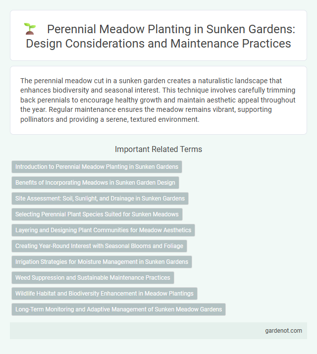 Perennial Meadow Planting in Sunken Gardens: Design Considerations and Maintenance Practices