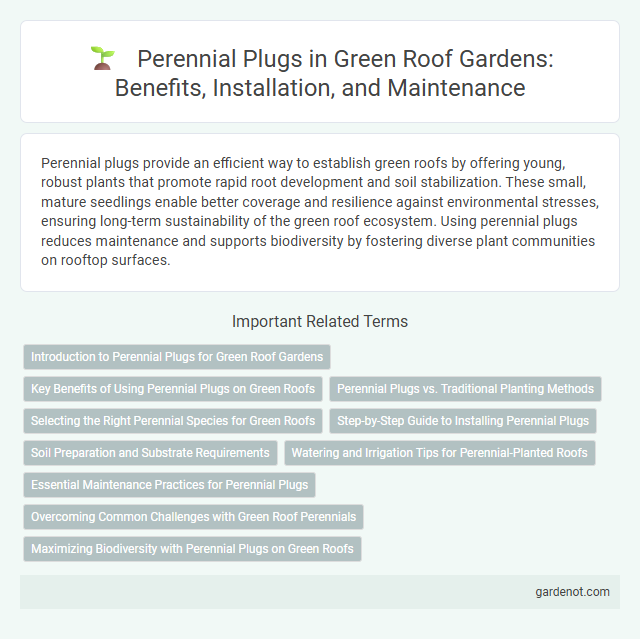 Perennial Plugs in Green Roof Gardens: Benefits, Installation, and Maintenance