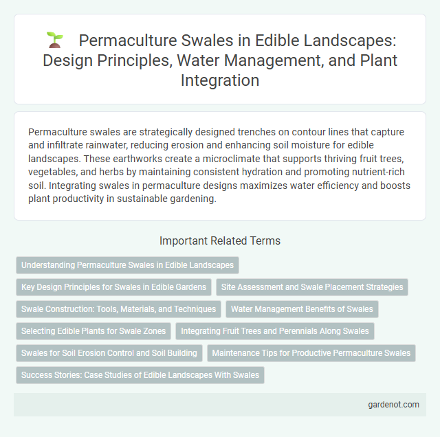 Permaculture Swales in Edible Landscapes: Design Principles, Water Management, and Plant Integration
