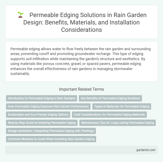 Permeable Edging Solutions in Rain Garden Design: Benefits, Materials, and Installation Considerations