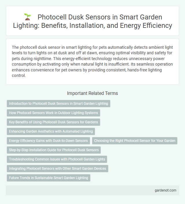 Photocell Dusk Sensors in Smart Garden Lighting: Benefits, Installation, and Energy Efficiency
