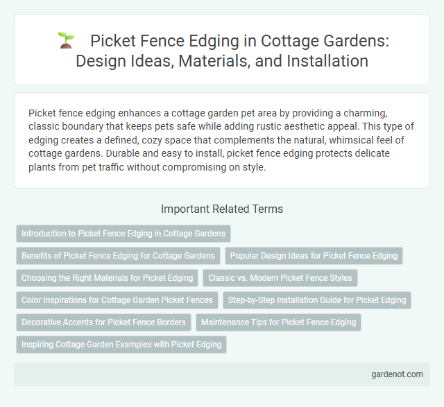 Picket Fence Edging in Cottage Gardens: Design Ideas, Materials, and Installation