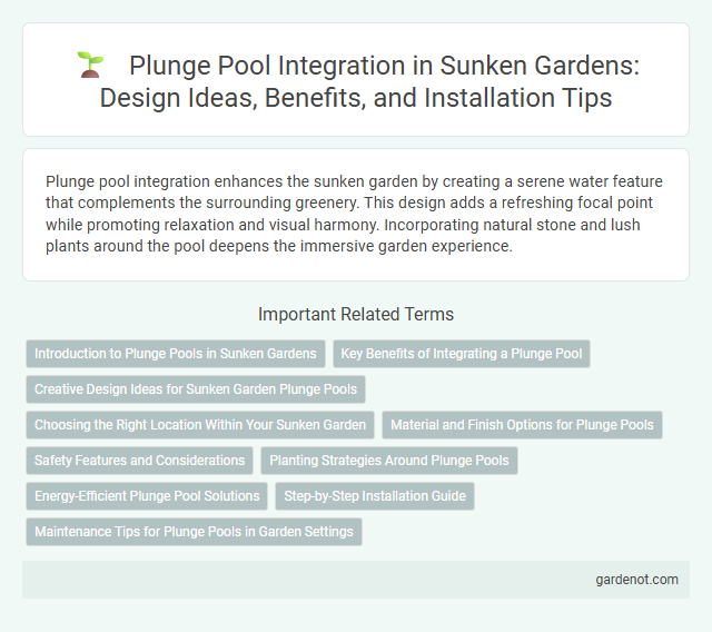 Plunge Pool Integration in Sunken Gardens: Design Ideas, Benefits, and Installation Tips