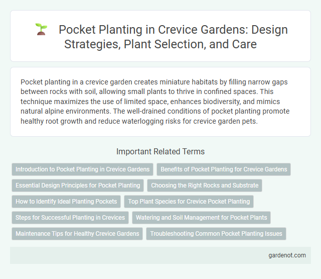 Pocket Planting in Crevice Gardens: Design Strategies, Plant Selection, and Care