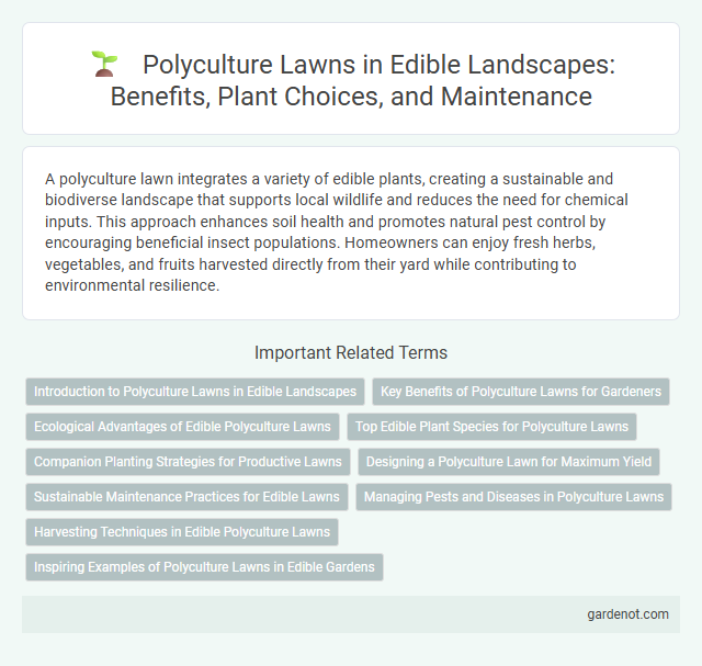 Polyculture Lawns in Edible Landscapes: Benefits, Plant Choices, and Maintenance