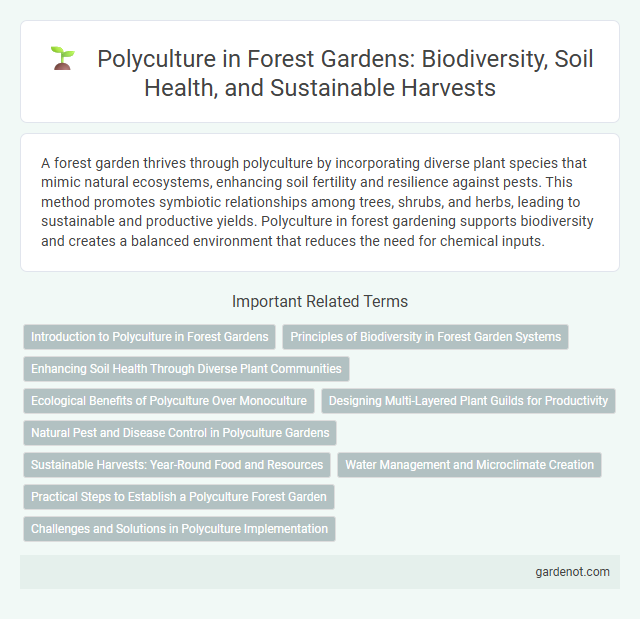 Polyculture in Forest Gardens: Biodiversity, Soil Health, and Sustainable Harvests